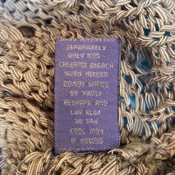 Vivienne Vivienne Tam Chunky Knit Short Sleeve Wool Blend Cowl Neck Cable knit M - Picture 7 of 9